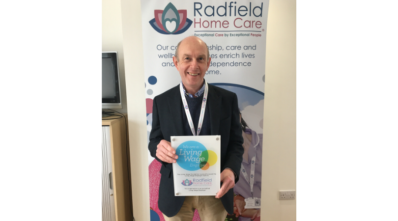 Radfield Home Care Stamford increases hourly pay as accredited Living Wage employer