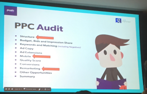 pushgroup ppc benchmark audit