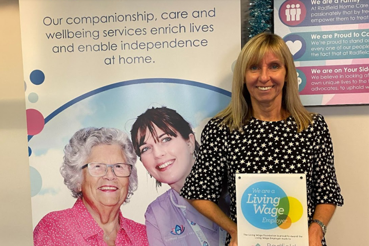 Radfield Home Care Chester & Ellesmere Port is an accredited real Living Wage Employer