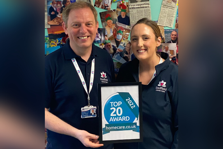 We’ve scooped a prestigious Top 20 Home Care Award!