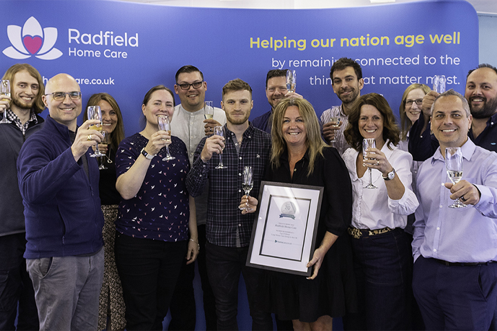 radfield home care wins top 20 award for fifth year