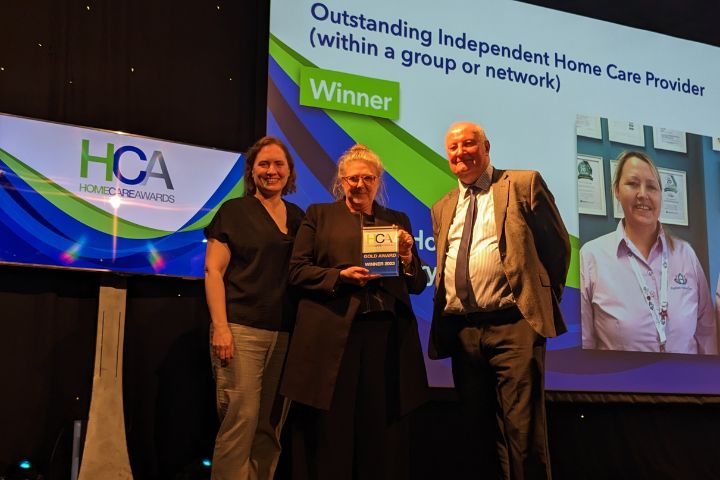 Radfield named Most Outstanding Home Care Network at the Home Care Awards 2023