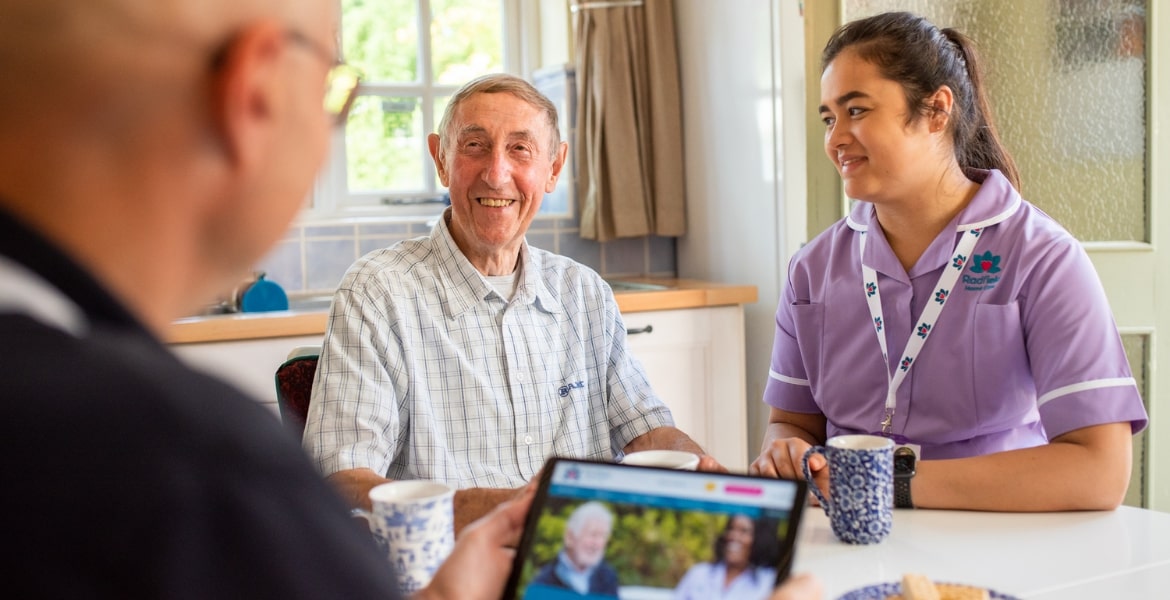 Client with carer assessment | Radfield Home Care