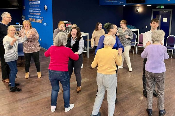 Shrewsbury college performing arts students bring dance to older person day centre