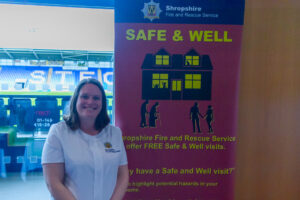 Shropshire fire and rescue service at the dementia day by radfield home care