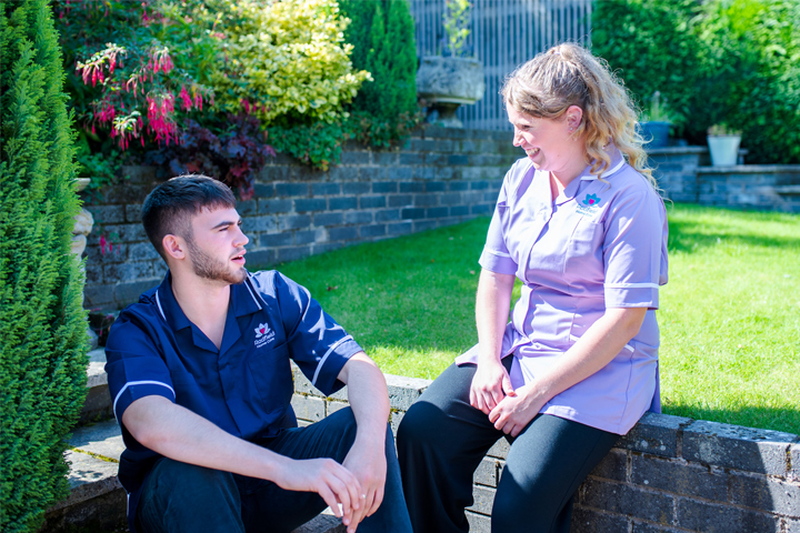 care professionals talking