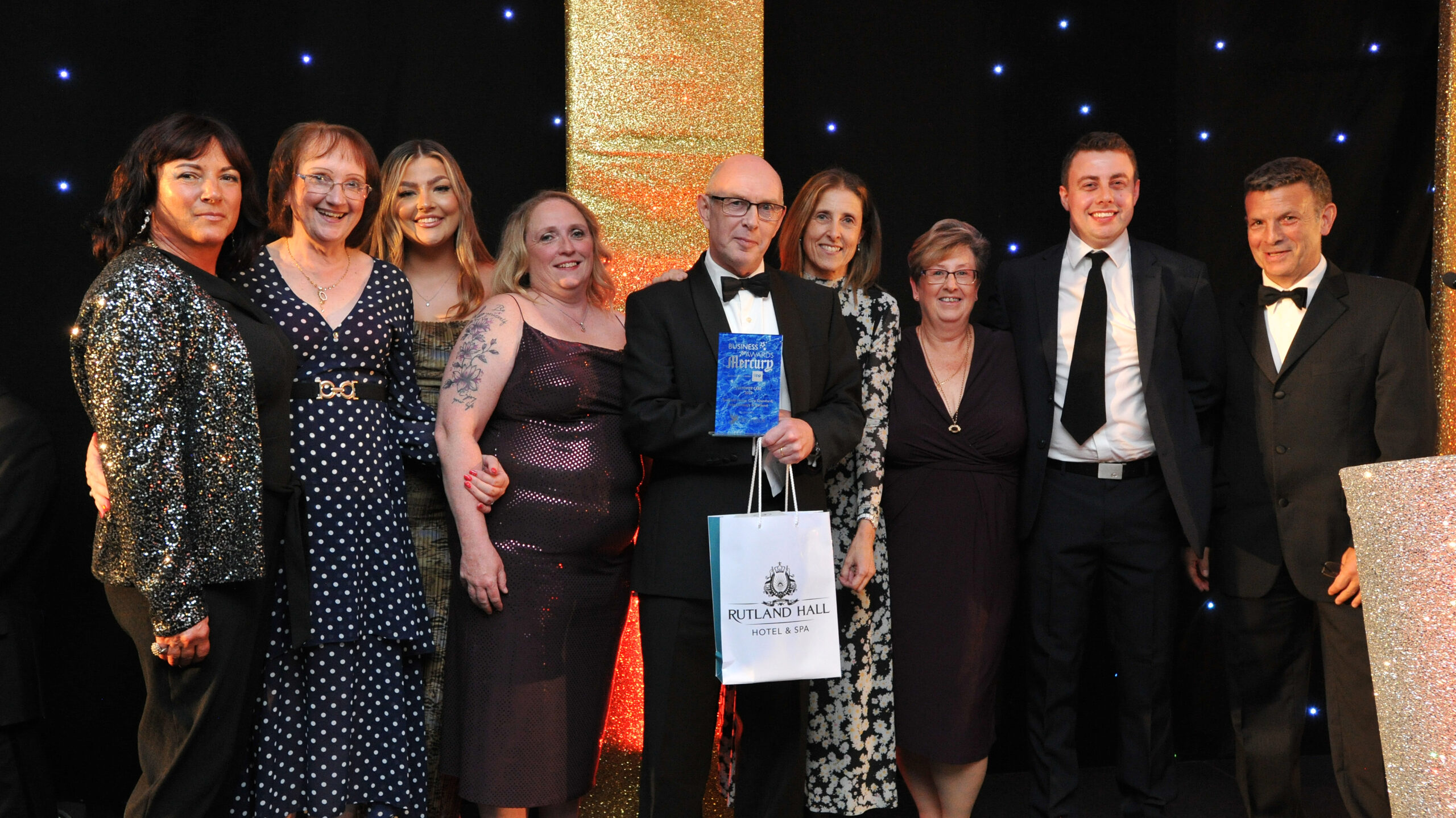 Radfield Home Care Stamford wins Customer Care award at the Rutland & Stamford Mercury Business Awards 2023