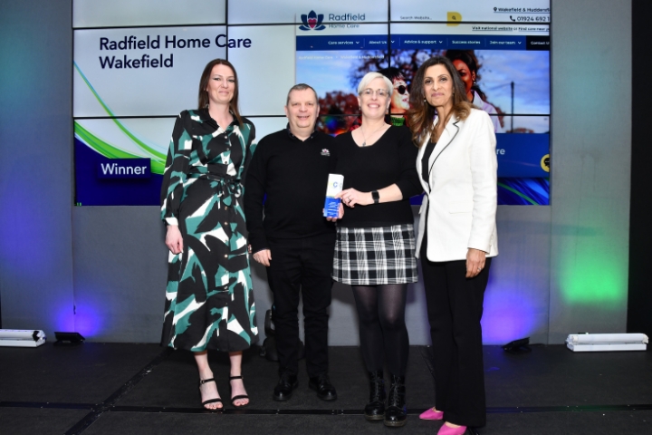 Radfield Home Care Wakefield & Huddersfield wins at the Home Care Awards 2024