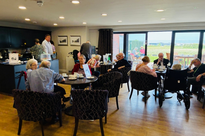 Radfield Home Care team and local residents at a Dementia Action Week coffee morning in Ormskirk.