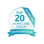 The top 20 home care group award won by Radfield Home Care