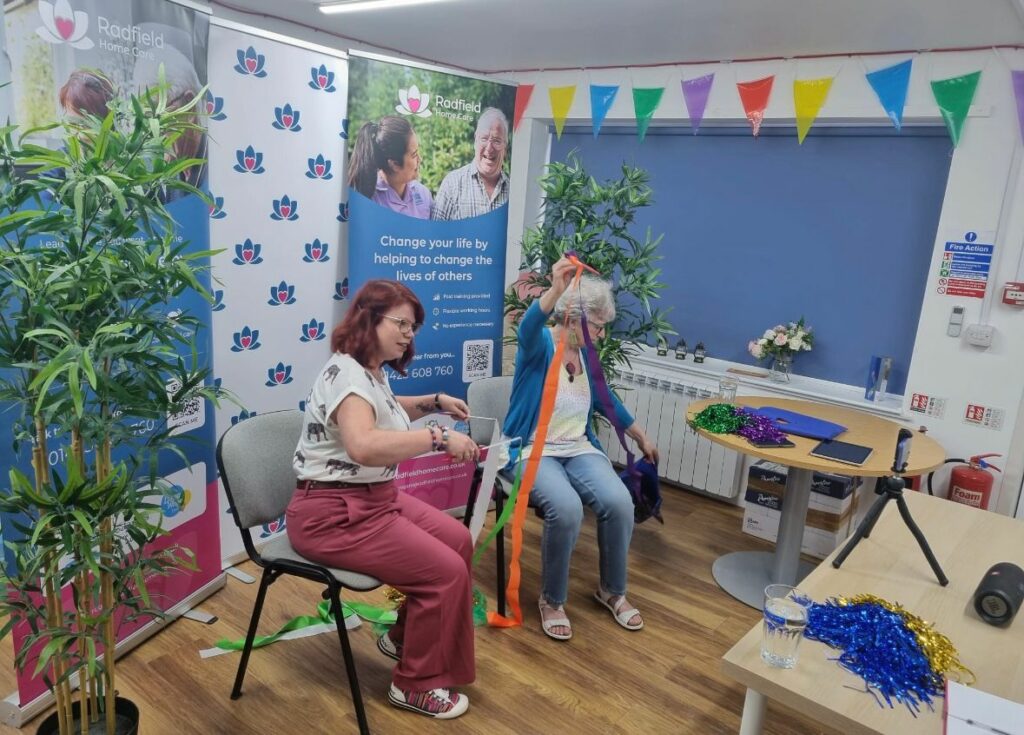 A behind the scenes look at the Radfield Home Care Dancing for wellbeing webinar