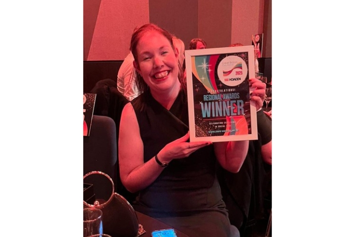 Natasha at Great British Care Awards