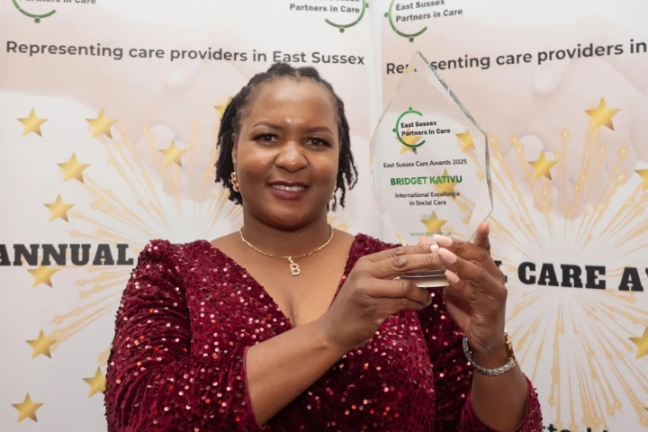 Bridget Kativu at East Sussex Care Awards 2025