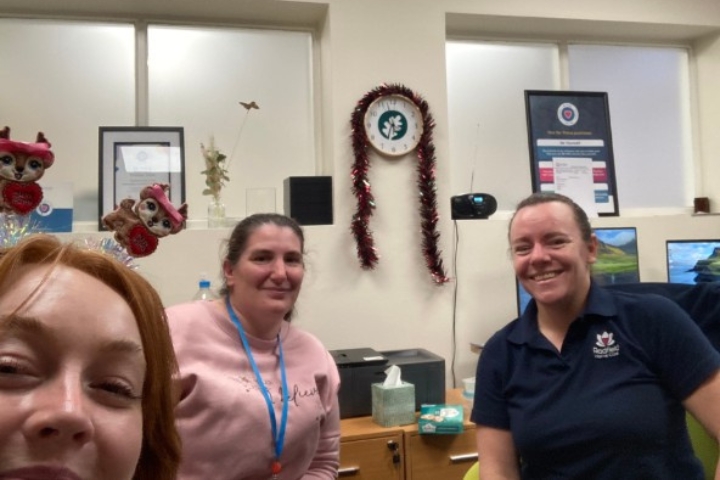 Radfield Home Care team welcoming Tanya from Age UK.