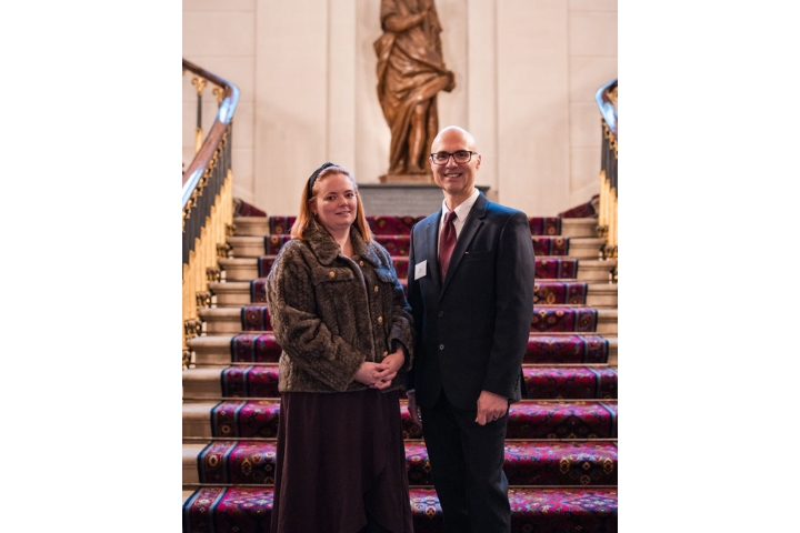 Lisa and Alex at the Princess Royal Training Awards.