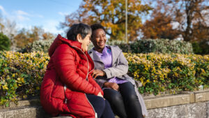 Client and Care Professional in a companionship for a loved one setting