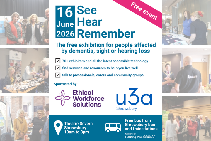 See, Hear, Remember information day returns to Shrewsbury
