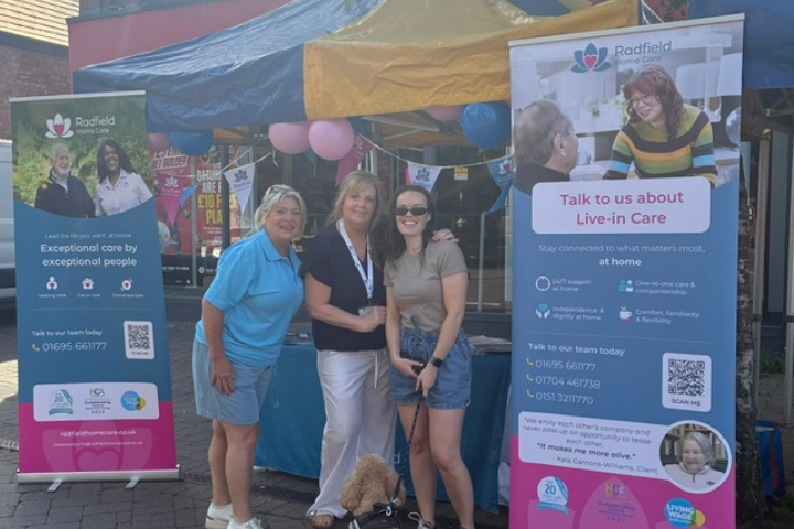Radfield Home Care Connects with Local Community at Crosby Market
