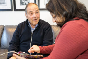 home care and privacy being discussed by 2 people