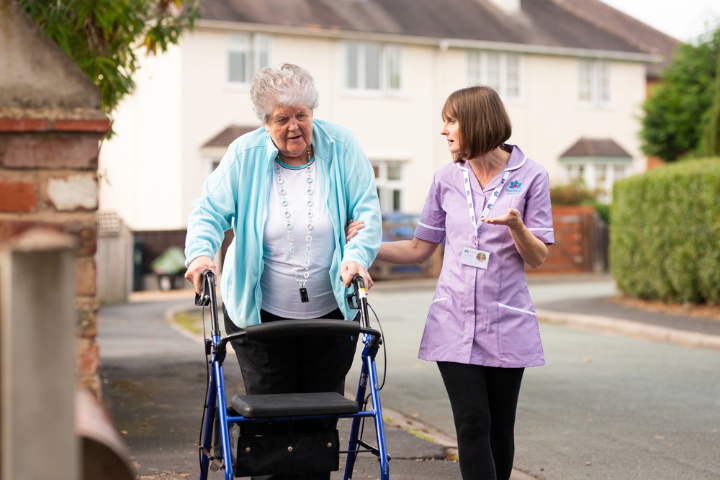 Supporting the person, reassuring the family